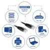 ACT Black 15,0 Meter U/UTP CAT6 Patchkabel mit RJ45-Steckern