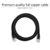 ACT Black 15,0 Meter U/UTP CAT6 Patchkabel mit RJ45-Steckern