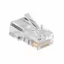 ACT Modular CAT5E RJ-45 Connector ACT AC4110 Male Silber Transparent 10 Stk.