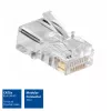 ACT Modular CAT5E RJ-45 Connector ACT AC4110 Male Silber Transparent 10 Stk.