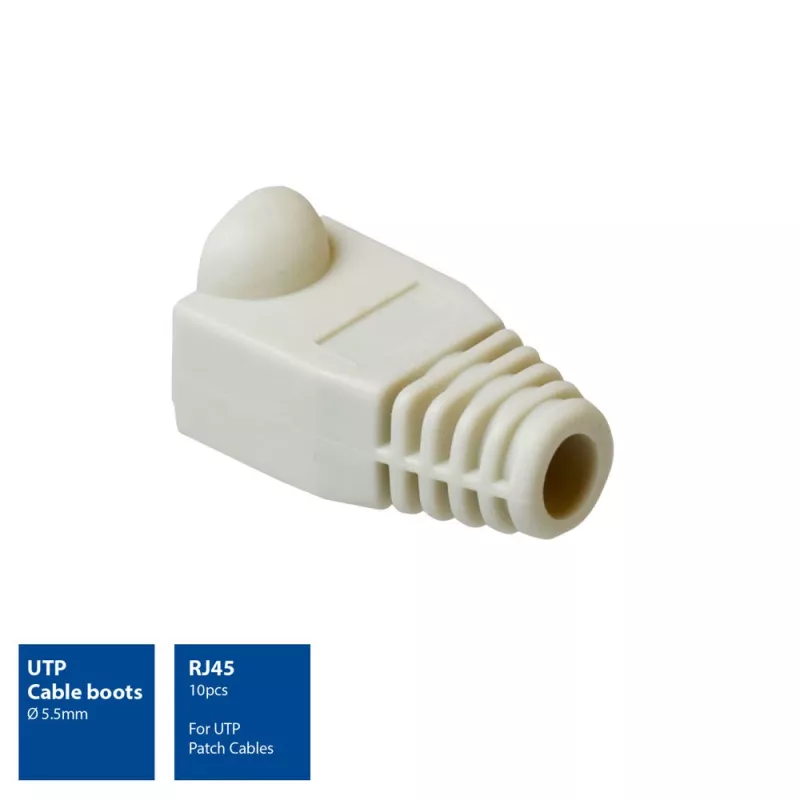 ACT UTP Kabeltüllen, RJ45, Kabeltülle, Grau, RJ45, 10 Stück