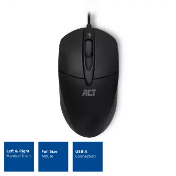ACT Kabelgebundene optische Maus 1000 DPI, USB