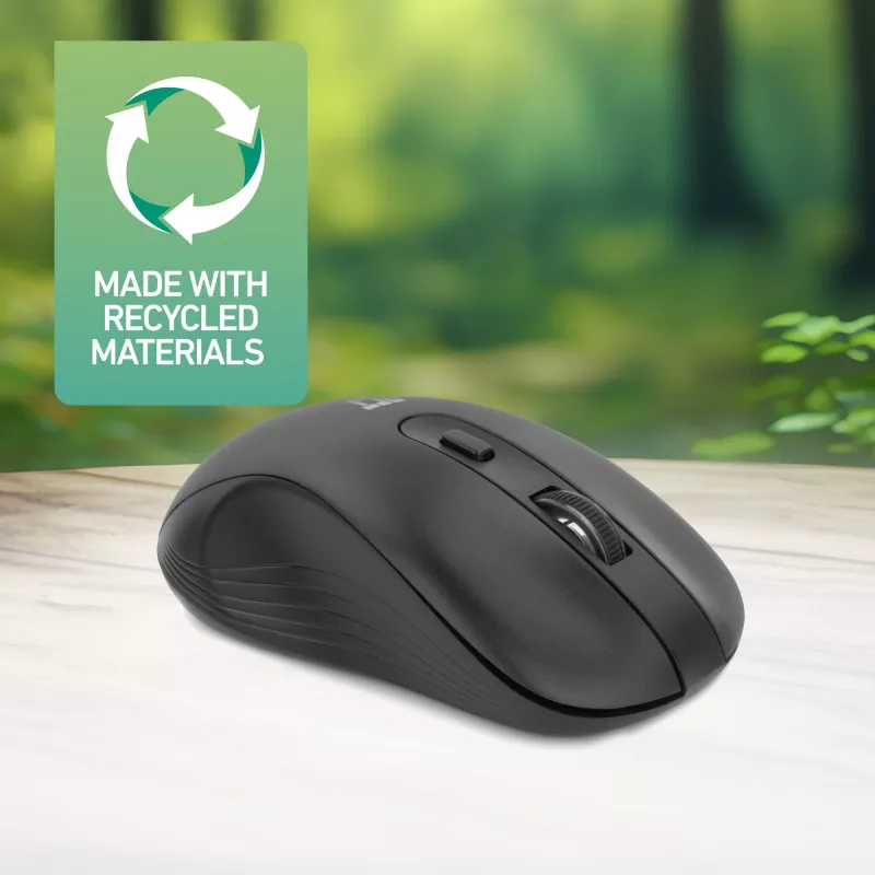 ACT Wireless Mouse 1600 DPI, leiser Klick, umweltfreundlich, aus recycelten Materialien