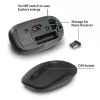 ACT Wireless Maus 1200 DPI, beidhändig, RF Wireless, 1200 DPI, Schwarz