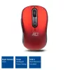 ACT Wireless Maus 1600 DPI Rechtshänder Optisch RF Funk Rot