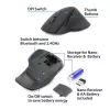 ACT Wireless Multi-Connect Maus Bluetooth oder USB-A Empfänger, 2400 DPI mit Silent Click, umweltfreundlich