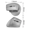 ACT Kabellose ergonomische Maus mit Bluetooth und USB-C/USB-A