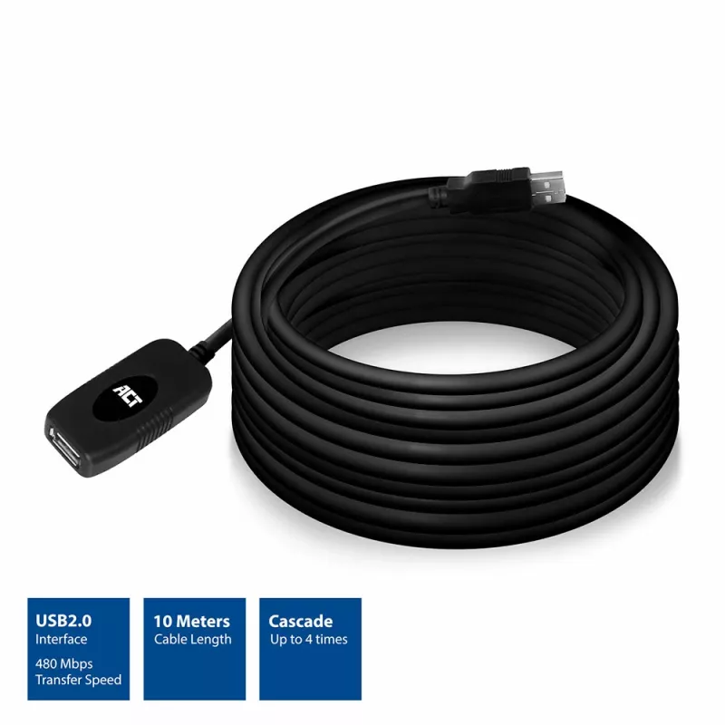 USB 2.0 Booster ACT AC6010 10 Meter