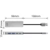 USB Hub ACT AC6125 3.2 Gen 1 Typ-A 5000 Mbit/s Grau