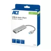 USB Hub ACT AC6125 3.2 Gen 1 Typ-A 5000 Mbit/s Grau