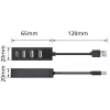 USB-Hub ACT AC6205 2.0 480 Mbit/s Schwarz 0,12m