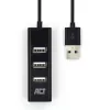 USB-Hub ACT AC6205 2.0 480 Mbit/s Schwarz 0,12m