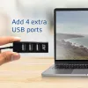 USB-Hub ACT AC6205 2.0 480 Mbit/s Schwarz 0,12m