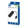 USB-Hub ACT AC6205 2.0 480 Mbit/s Schwarz 0,12m