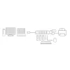USB-Hub ACT AC6215 480 Mbit/s Schwarz
