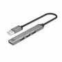 ACT AC6225 USB 2.0 Hub 480 Mbit/s Grau Aluminium