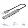 ACT AC6225 USB 2.0 Hub 480 Mbit/s Grau Aluminium