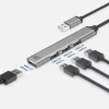 ACT AC6225 USB 2.0 Hub 480 Mbit/s Grau Aluminium