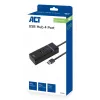 ACT AC6300 USB 3.2 Gen 1 Hub Typ-A 5000 Mbit/s Schwarz