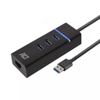 Docking Station ACT AC6310 USB 3.2 Gen 1 Kabelgebunden Schwarz Ethernet
