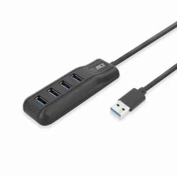 ACT AC6320 Schnittstellen-Hub USB 3.2 Gen 1 (3.1 Gen 1) Type-A 5000 Mbit/s Schwarz