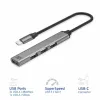 USB Hub ACT AC6425 Type-C 5000 Mbit/s Aluminium Grau