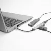 USB Hub ACT AC6425 Type-C 5000 Mbit/s Aluminium Grau
