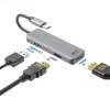 ACT USB-C 4K Multiport-Adapter für 2 HDMI-Monitore, USB-A-Datenanschluss