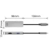 ACT USB-C 4K Multiport-Adapter für 2 HDMI-Monitore, USB-A-Datenanschluss