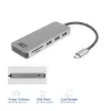ACT USB-C Hub 3.0, 3x USB-A, Kartenleser, PD-Durchschleifung