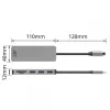 ACT USB-C Hub 3.0, 3x USB-A, Kartenleser, PD-Durchschleifung