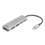 ACT AC7072 USB 3.2 Gen 1 Type-C Hub 5000 Mbit/s Schwarz Grau