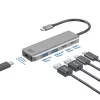 ACT AC7072 USB 3.2 Gen 1 Type-C Hub 5000 Mbit/s Schwarz Grau