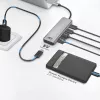ACT AC7072 USB 3.2 Gen 1 Type-C Hub 5000 Mbit/s Schwarz Grau