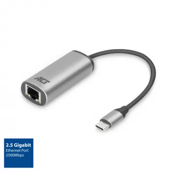 USB Hub ACT AC7081 Type-C 2500 Mbit/s Aluminium
