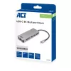 ACT USB-C 4K Dockingstation für 1 HDMI-Monitor, Ethernet, USB-C, USB-A, Kartenleser und PD-Durchleitung
