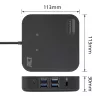 ACT Universal USB-C Docking Station 4K, für 2 HDMI/DisplayPort-Monitore, DisplayLink, kompaktes Design