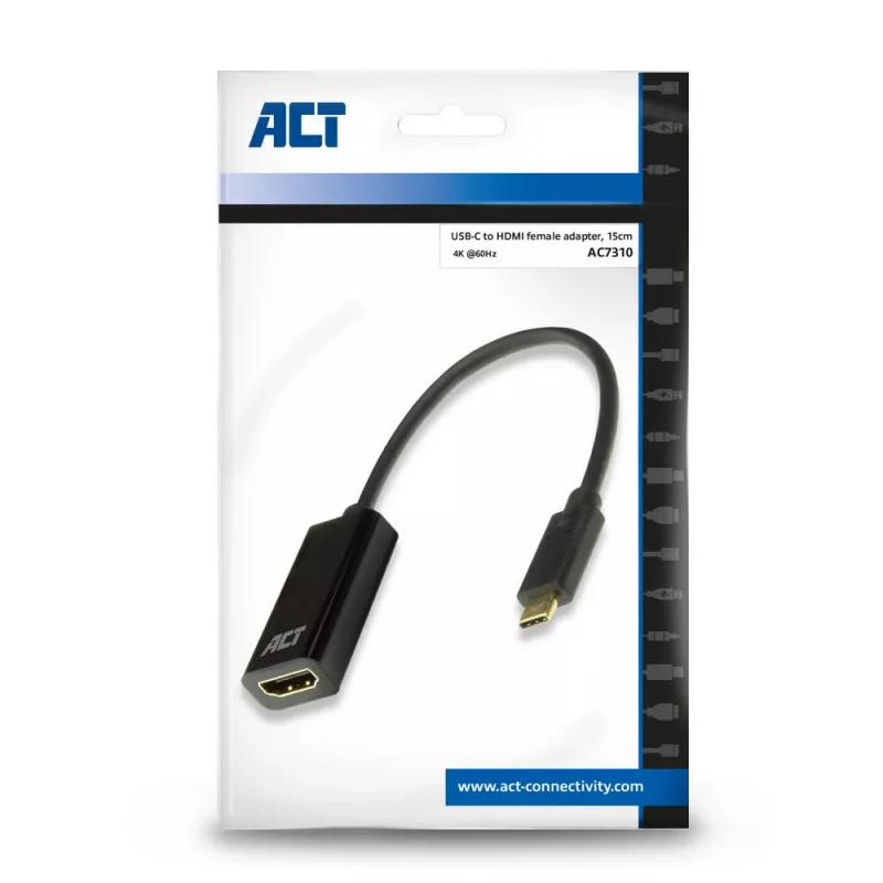 ACT USB-C auf HDMI Adapter AC7310 0,15m USB Typ-C HDMI Typ A