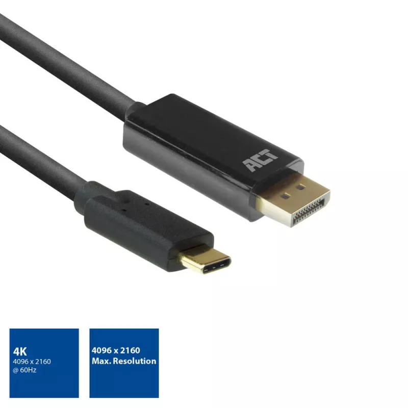 USB-C-auf-DisplayPort-Kabel ACT AC7325 2 Meter