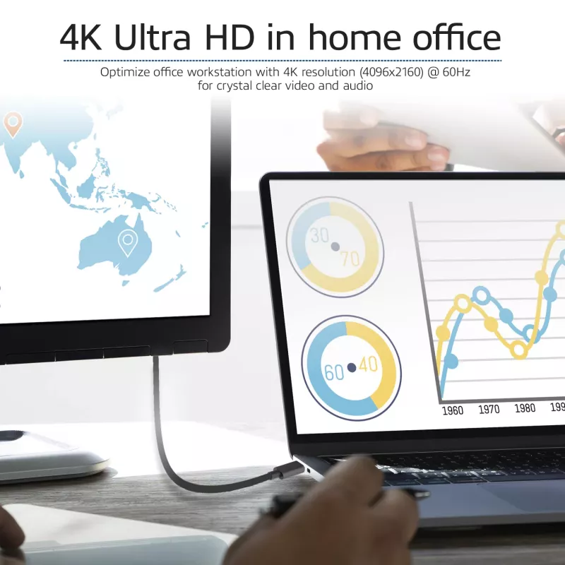 USB-C-auf-DisplayPort-Kabel ACT AC7325 2 Meter