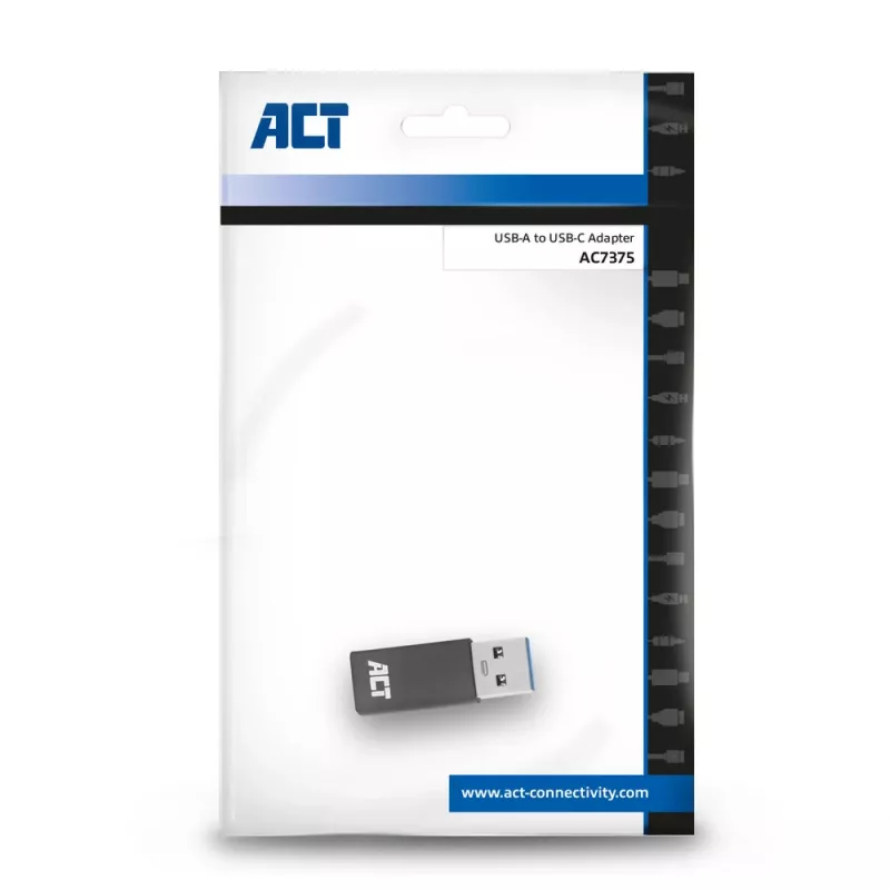USB-A auf USB-C Adapter ACT AC7375 Grau