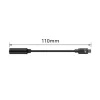Audiokabel ACT AC7380 0,11m 3,5mm Buchse USB Typ-C Stecker Schwarz