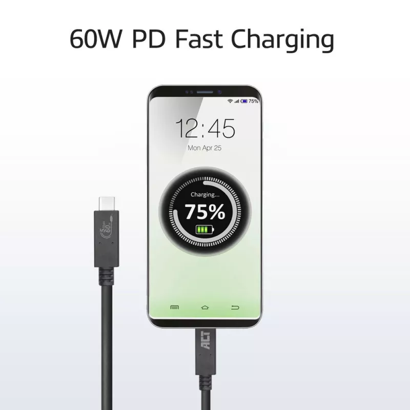 ACT USB 3.0 Kabel USB-C USB-IF zertifiziert 1 Meter 5 Gbit/s