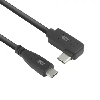 ACT USB 3.0 Winkelkabel USB-C 1 Meter 5 Gbit/s schwarz