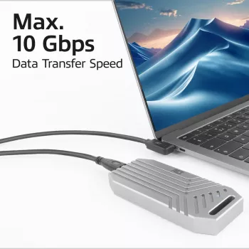 ACT USB 3.0 Winkelkabel USB-C 1 Meter 5 Gbit/s schwarz