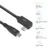 ACT USB 3.0 Winkelkabel USB-C 1 Meter 5 Gbit/s schwarz