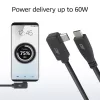 ACT USB 3.0 Winkelkabel USB-C 1 Meter 5 Gbit/s schwarz