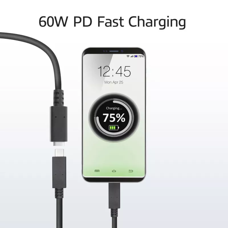 ACT USB 3.0 Verlängerungskabel USB-C 2 Meter 5 Gbit/s Schwarz