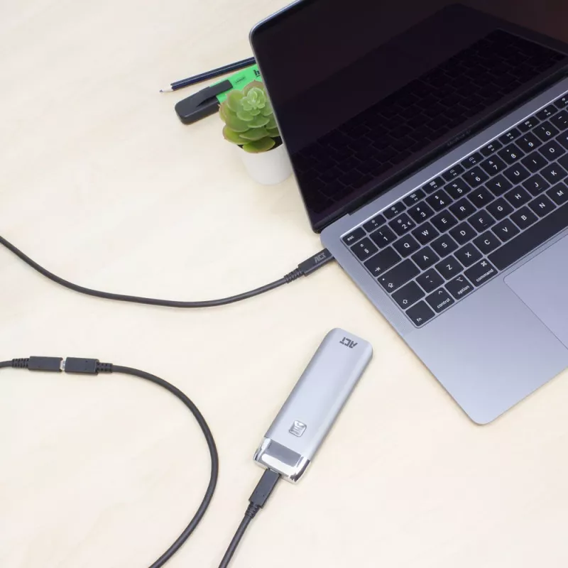 ACT USB 3.0 Verlängerungskabel USB-C 2 Meter 5 Gbit/s Schwarz