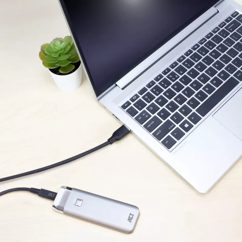 ACT USB 3.0-Kabel USB-A auf USB-C 1 Meter 5 Gbit/s Schwarz